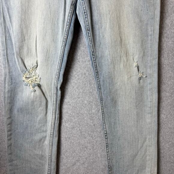 Anthropologie Pilcro Boyfriend Jeans Womens 29 Straight Leg Boho Grunge Stretch - Picture 16 of 16